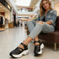 🔥Spring Hot Sale🔥Breathable Hollow Platform Wedge Sandals – Slim Fit & Fashion Forward
