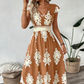 👗New arrival 40% OFF!🏖️Women's V-Neck Baroque Print Flowy Maxi Dress