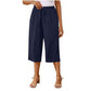 🌿Relaxed Fit, All-Day Comfort 😌Women's Casual Drawstring Waist Capri Pants