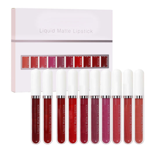 💞50K+ SOLD💝10Pcs Matte Waterproof  Long Lasting Lip Gloss