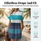 👗 50% OFF! ✨ Striped Midi Dress – Pockets, Loose Fit, Vacation, Casual ✨