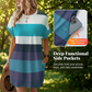 👗 50% OFF! ✨ Striped Midi Dress – Pockets, Loose Fit, Vacation, Casual ✨