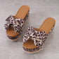 🐆👡Women's Leopard Print Bow Platform Sandals