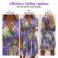 👗Women's Floral V-Neck Ruffle Hem A-Line Dress🌸