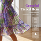 👗Women's Floral V-Neck Ruffle Hem A-Line Dress🌸