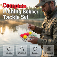 🎣✨Complete Fishing Float & Sinker Rig Kit – high-buoyancy foam floats, precision weighted core, vivid strike indicators. Portable tackle box! 🛡️💪