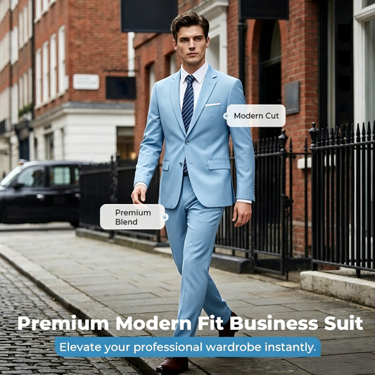 ✨👔40% OFF🔥Men's 2-piece modern fit business suit set