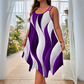 🌟 LIMITED-TIME 50% OFF! 👗 Women's Flowy Double-Strap Midi Dress – Bold Print & Asymmetric Hem 💃