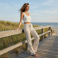 👖 40% OFF! ✨ Women's Striped Wide-Leg Pants – High-Waist, Drawstring & Relaxed Fit for Casual Elegance 🍂