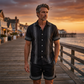☀️Effortless Cool 😎Men's Floral Print Short Sleeve Shirt & Shorts Set