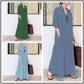 👗 40% OFF NOW! ✨Long-Solid, Simple and Long-Coloured Sleeve Dress