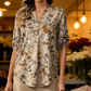 💐2026 New Style✨Women's 2-Piece Floral Blouse & Wide-Leg Pants Set
