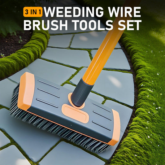 🔧💨 40% OFF! 3‑in‑1 Weed & Moss Removal Kit – Durable steel brushes, ergonomic non‑slip grip. Adjustable length for standing work. Ideal for patios, driveways & stone paths. 🇬🇧✨🧤