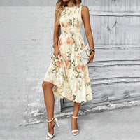 👗50% OFF🌸Women’s Sleeveless Floral Print Casual Dress