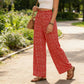 👖 40% OFF !! 🌸Women's Smocked High Waist Wide Leg Pants