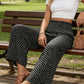 👖 40% OFF !! 🌸Women's Smocked High Waist Wide Leg Pants