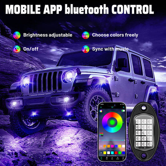 💡🚗 Hot Sale 🔥Bluetooth Multi-Color Underglow Lighting Kit