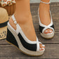📢📢40% OFF !! ⏰Women's Casual Peep-Toe Wedge Sandals