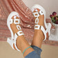 👡 40% OFF NOW! ✨ Women's Chunky Heel T-Strap Sandals – Elastic Slingback, Cushioned Platform & Metallic T-Strap – Day to Night Comfort 💃