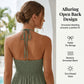 🏝️👗40% OFF !!☀️Women's Halter Neck Backless Tiered Maxi Dress