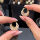 🔥 Limited-Time Offer!  JUST ￡6.66！！💍 Faux Pearl Basket Hoop Earrings – Gold Tone & Unique Weave, Add Classic Elegance to Everyday Looks 🪀