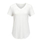🌸Breathable Soft Comfort🌿Women's Casual V-Neck Short Sleeve T-Shirt✨