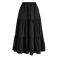 🎀Petite Power✨40% OFF！🔥Women's Casual Tiered A-Line Maxi Skirt with Drawstring Waist
