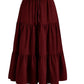 🎀Petite Power✨40% OFF！🔥Women's Casual Tiered A-Line Maxi Skirt with Drawstring Waist