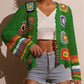 🌸Retro Hollow-Out Long Sleeve Crochet Top✨