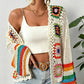 🌸Retro Hollow-Out Long Sleeve Crochet Top✨