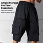 🩳 40% OFF! 🔧Men's Casual Cargo Capri Shorts – Large Pockets & Wide-Leg Fit 🌲