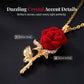 🌹Elegant Red Rose Pendant Necklace