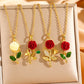 🌹Elegant Rose Pendant Necklace