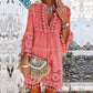 👗Women's Loose Cotton Linen Embroidered Dress🌸
