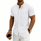 👔 50% OFF NOW! ✨ Men's Loose Fit Short Sleeve Shirt – Breathable Fabric, Casual Style & Solid Color for Everyday Comfort 🍃