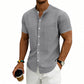 👔 50% OFF NOW! ✨ Men's Loose Fit Short Sleeve Shirt – Breathable Fabric, Casual Style & Solid Color for Everyday Comfort 🍃