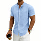 👔 50% OFF NOW! ✨ Men's Loose Fit Short Sleeve Shirt – Breathable Fabric, Casual Style & Solid Color for Everyday Comfort 🍃