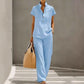 📢📢40% OFF !! ⏰Women's Casual Solid Color Two-Piece Set