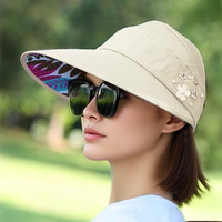 🌞Summer Hot Sale ￡9.99！💇‍♀️Foldable Wide Brim Sun Hat with Ponytail Hole