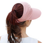 🌞Summer Hot Sale ￡9.99！💇‍♀️Foldable Wide Brim Sun Hat with Ponytail Hole