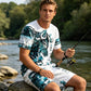 🌊 9 Super Cool Sets💥Men's Graphic Print T-Shirt & Shorts Set