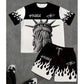 🌊 9 Super Cool Sets💥Men's Graphic Print T-Shirt & Shorts Set