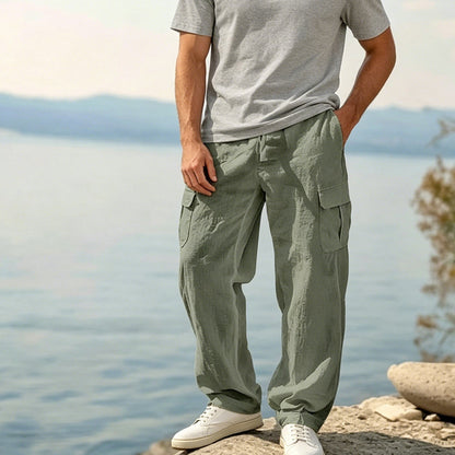 🌬️👖40% OFF !! 🌿Men's Cotton Linen Cargo Pants