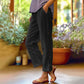 👖 50% OFF NOW! 🧵 Casual Solid-Color Loose-Fit Cropped Pants with Side Buttons – Lightweight & breathable – Perfect for summer, beach or relaxed office days – comfortable and stylish 🌸✨