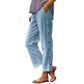 👖 50% OFF NOW! 🧵 Casual Solid-Color Loose-Fit Cropped Pants with Side Buttons – Lightweight & breathable – Perfect for summer, beach or relaxed office days – comfortable and stylish 🌸✨