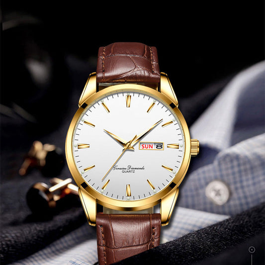 ⌚Precision Meets Elegance✨Men's Classic Dress Watch with Day-Date