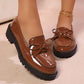 ✨👠Shine Bright, Step Light 🌸Women's Casual Patent Leather Bow Loafers