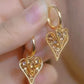 💛Romantic Double Heart Shine ✨Elegant Sparkling Heart Hoop Earrings