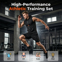 🏃 40% OFF NOW! 💪 Men’s Sleeveless Hoodie & Shorts Set – Athletic & Casual Fit – Breathable & Quick-Dry 🏋️‍♂️