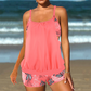 👙 Women’s Tankini with Blouson Top & Shorts – Comfortable, Modern & Perfect for Beach & Pool ☀️💦